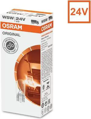 10-PK Osram 2845 W5W 24V ORIGINAL High-Performance Bulb for Trucks and Buses
