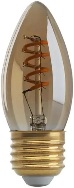 Satco 2w B10 E26 LED 120v 2200K 120 lumens Vintage style filament lamps