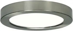 13.5w 7-in Flush Mount LED Fixture 2700K Round Shape Brushed Nickel Finish 120v