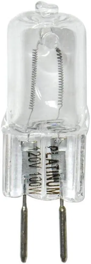 Platinum 100W 120V GY6.35 Bi-Pin Base Clear Halogen Bulb