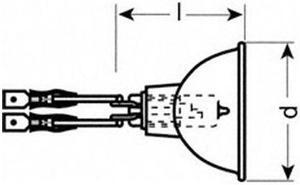 64336A Lamp - OSRAM 62w 6.6A 62 MR16 Airfield Bulb
