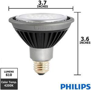 PHILIPS EnduraLED 11W 120V E26 PAR30S Dimmable Indoor FL Light Bulb