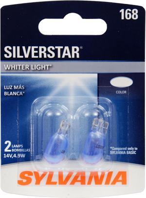 2-PK SYLVANIA 168 SilverStar High Performance Automotive Light Bulb