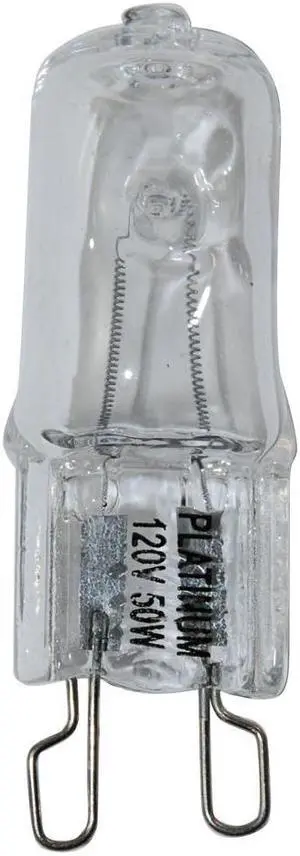 Platinum 50W 120V G9 Bi-Pin Base Clear Halogen Bulb