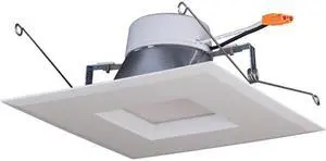 15W 5-6in. Square Trim Recessed LED 120V 2700K Warm White Downlight Retrofit