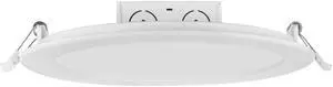 Satco 8" Round LED Edge-Lit Down Lights 18W - 2700K - Warm White, White Finish
