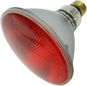 SYLVANIA 16661 Red 90W PAR38 120V Halogen Light Bulb