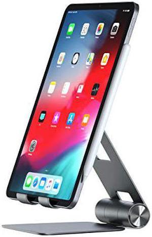 Satechi R1 Aluminum Multi-Angle Foldable Tablet Stand - Compatible with 2020 iPad Pro, iPhone 11 Pro Max/11 Pro, XS Max/XS/XR/X, SE/8 Plus/8, Samsung S20 Plus Ultra/S10 (Space Gray)