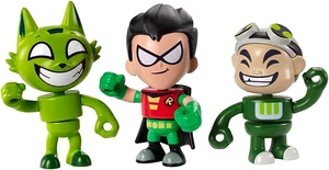 Teen Titans Go! Mini Gizmo, Kitten Beastboy & Robin Exclusive Figures, 3-Pack Teen Titans Go! Mini Gizmo, Kitten Beastboy & Robin Exclusive Figures, 3-Pack