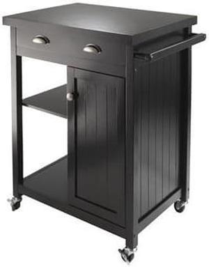 Winsome Wood 20727 Timber Kitchen Cart, Black