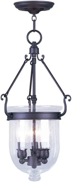 Livex Lighting Jefferson Chain Hang in Bronze - 5083-07