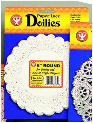 Hygloss Products Heart Paper Doilies 4 Inch White Heart Pack Of 36
