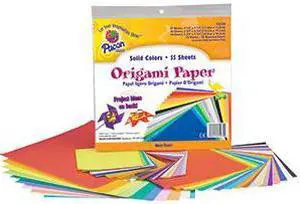 Pacon Origami Paper, 30lb, 9.75 X 9.75, Assorted Bright Colors, 55/Pack 72230