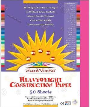 Pacon PAC9107 Construction Paper, 12 in. x 18 in., 50Shts, 25-PK, Hot Pink