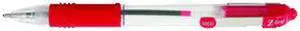 Zebra Ballpoint Pen Retractable 1.0mm Med.Pt 1DZ CL/Red Ink 22230