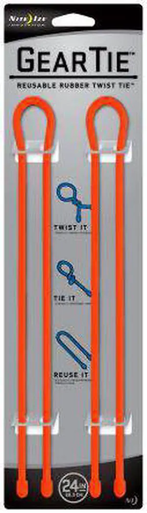 Gear Tie 24" Two Pack - Orange