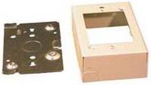 LEGRAND V5741 Device Box, 500, 700 Series, 1.37 in H, 4-5/8 in L, Ivory
