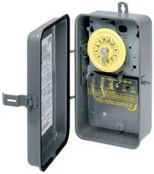Electromechanical Timer, 125VAC Voltage, 40 Amps, Max. Time Setting: 23 hr.