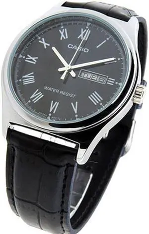 Casio Men's Analog Quartz Black Dial Leather Watch MTPV006L-1B Casio Men's Analog Quartz Black Dial Leather Watch MTPV006L-1B