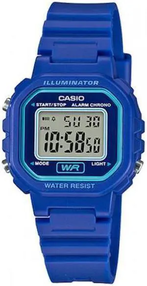 Casio Women's Classic Digital Quartz Resin Blue Watch LA-20WH-2A