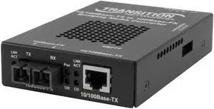 Transition Networks Fast Ethernet Media Converter 100Base-TX to 100Base-FX