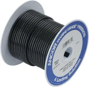 Ancor Black 6 AWG Battery Cable - 100'