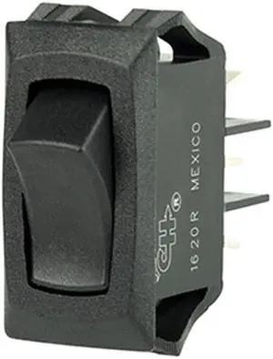 Bep Curved Spdt Mini Rocker Switch - 12V - On/On