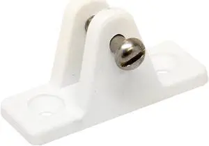 Sea-Dog Nylon Angled Deck Hinge - White