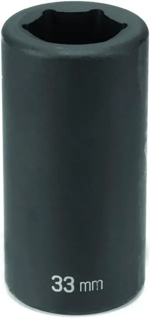 GREY PNEUMATIC 5033MD #5 Drive, 33mm Size, Metric Socket, 6 Points