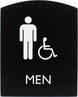Lorell Sign, Men, 6-4/5"Wx8-1/2"Lx4/5"H, Black (LLR02677)