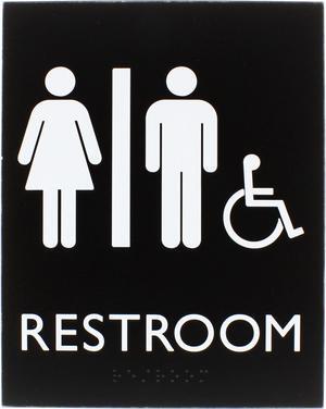 Lorell Sign, Unisex, 6-4/10"Wx8-1/2"Lx4/5"H, Black (LLR02664)