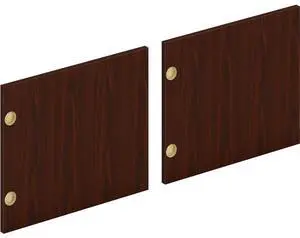 HON Mod Doors for Hutch and Wall Mounted Storage Traditional Mahogany LDR72LMLT1