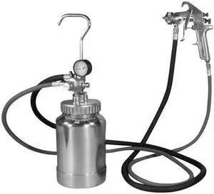 Astro Pneumatic 2PG8S 2 Quart Pressure Pot With Silver Gun And Hose