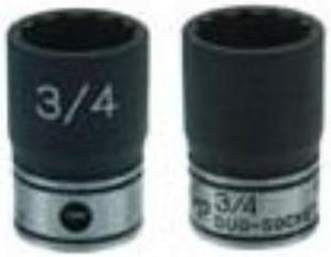 GREY PNEUMATIC 81015MD 3/8" Drive, 14mm Metric Socket, 6 Points, Duo-1/2"Dx5/8"D