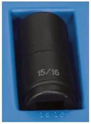 GREY PNEUMATIC 3030D 3/4" Drive, 15/16" Size, SAE Socket, 6 Points,