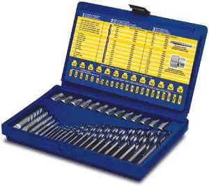 Irwin Industrial 11135 35 Piece Screw Extractor And Drill Bit Set