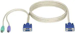 KVM CPU CABLE VGA PS/2 EC & DT- SERIES 10FT