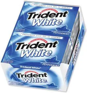 SUGAR-FREE GUM, PEPPERMINT, 12 STICKS/PACK, 9 PACKS/BOX