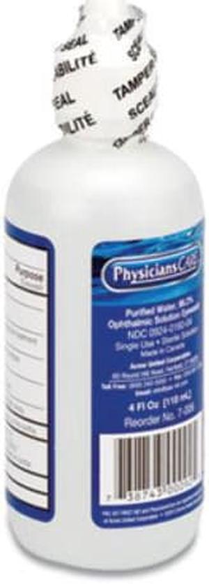 FIRST AID REFILL COMPONENTS DISPOSABLE EYE WASH, 4OZ