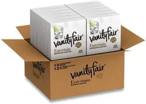 ENTERTAIN BEVERAGE NAPKINS, 2-PLY, 9.8 X 9.8, WHITE, 40/PACK, 12 PACKS/CARTON