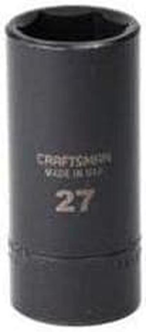 GREY PNEUMATIC 3027MD 3/4" Drive, 27mm Size, Metric Socket, 6 Points,