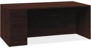 HON 105898LNN 10500 Series Left-Pedestal Desk, Mahogany Laminate
