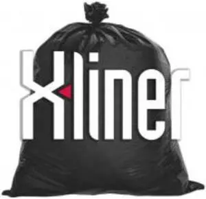 X-Liner Reprocessed Liners 45 gal 1.7 mil 40 x 46 Black 20/Roll 5 Rolls/Carton X8046WKR01
