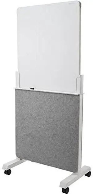 Quartet Q293066W Agile Glass Dry-Erase Easel, Double-Sided, Adjustable Height Quartet Q293066W Agile Glass Dry-Erase Easel, Double-Sided, Adjustable Height