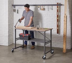 Cosco 66721DKG1E SmartFold Portable Workbench / Folding Utility Table