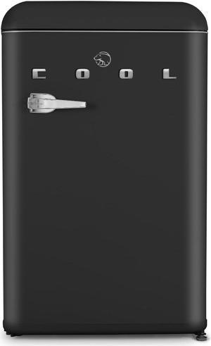 Wanai 3.2 Cu ft Two Door Mini Refrigerator with Freezer,Black
