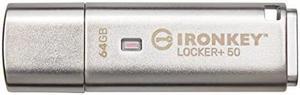 IronKey Locker+ 50 USB Flash Drive IKLP5064GB
