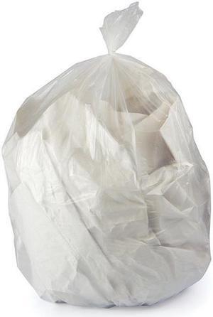 Heritage H8850QC 2 Mil Linear Low-Density Polyethylene Clear Can Liners - 100 / Carton