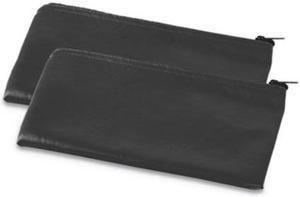 Universal UNV69021 Zippered Wallets/Cases, 11w x 6h, Black, 2/PK