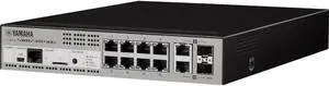 Yamaha Intelligent L2 Network switch with PoE - 10 Ports - Manageable - 2 Layer Supported - Modular - 2 SFP Slots - 280 W Power Consumption - 240 W PoE Budget - Optical Fiber, Twisted Pair - PoE Ports